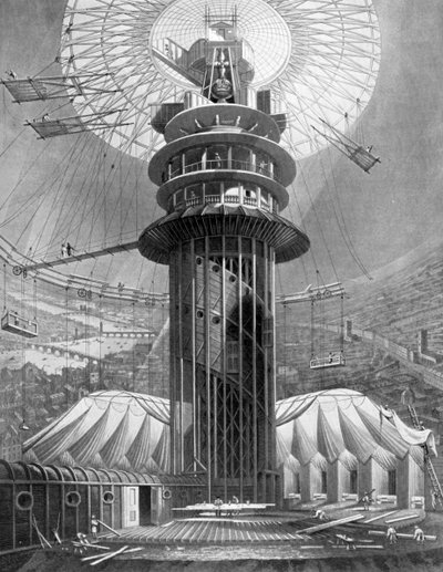 Geometrický výstup do galerií v Koloseu, Regents Park, Londýn, 1823 1926 od Unbekannt