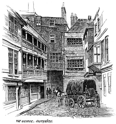 George Inn, Southwark, Londýn, 1887 od Unbekannt
