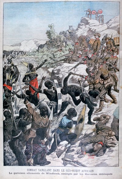 Německá posádka Windhoek, obležená Herery, jihozápadní Afrika, 1904 od Unbekannt