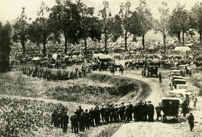Němci zatýkají civilisty ve Visé v Belgii, srpen 1914, c1920. od Unbekannt