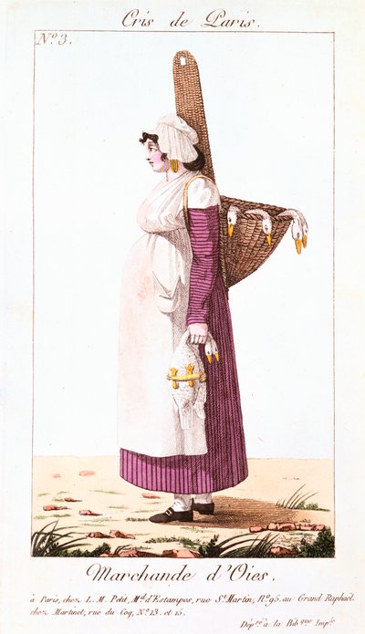 Prodejce hus, 1826 od Unbekannt