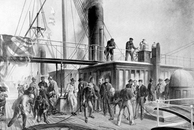 The Great Eastern získává ztracený atlantický kabel, 1866, c1920 od Unbekannt