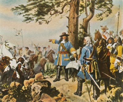 Velitelé velkých kurfiřtů před bitvou u Fehrbellinu, 28. června 1675, 1936. od Unbekannt