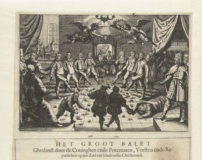 Velký evropský válečný balet, c. 1643. od Unbekannt