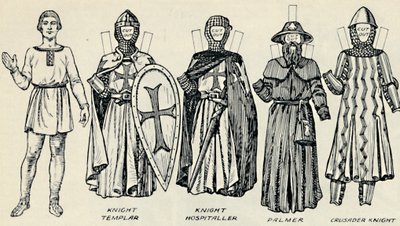 Velká galerie britského kostýmu: Různé šaty nošené v Norman Times, c1934 od Unbekannt