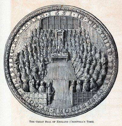 Velká pečeť Anglie Cromwellův čas, 1882 od Unbekannt