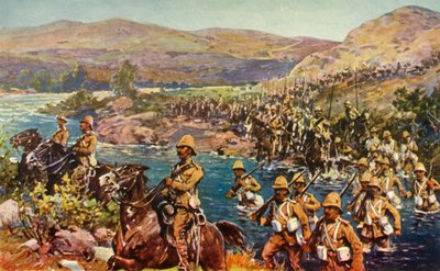 The Great Turning Movement - Crossing the Riet, 1901. od Unbekannt