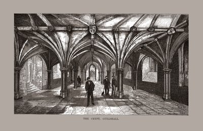 The Guild-Hall Crypt, 1886. od Unbekannt