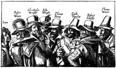 The Gunpowder Plotters, počátek 17. století, 1910 od Unbekannt