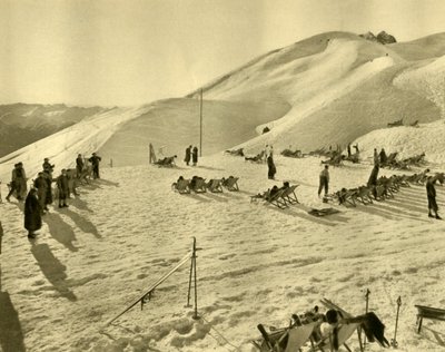 Lyžařský vlek Hafelekarbahn, Innsbruck, Tyrolsko, Rakousko, c1935. od Unbekannt