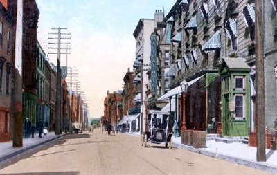 The Halifax and Queens Hotels, Hollis Street, Halifax, Nova Scotia, Kanada, 1911 od Unbekannt
