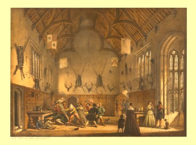 The Hall, Athelhampton, Dorset, c1838. od Unbekannt