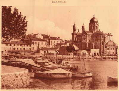 Přístav a kostel, Saint Raphael, 1930. od Unbekannt