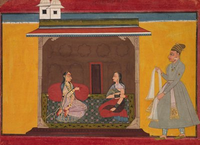 Hrdinka, která je věrně milována: List z Rasamanjari, c. 1710. od Unbekannt