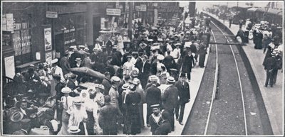 Sváteční exodus z Londýna, 1906 od Unbekannt