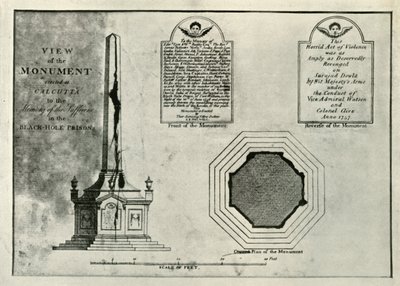 The Holwell Monument, c1820, 1925. od Unbekannt