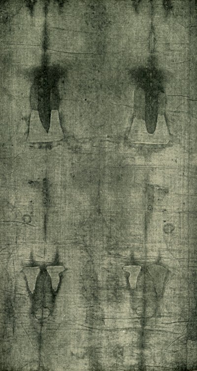 Svatý rubáš - Otisk těla při pohledu zezadu, 1902. od Unbekannt