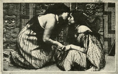 Hongi, Maorský pozdrav, c1948. od Unbekannt