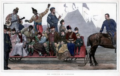 Koňské auto ve Wimbledonu, 1872 od Unbekannt