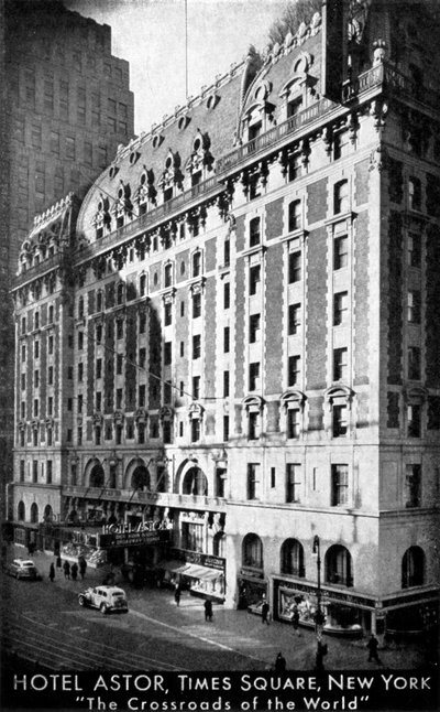 Hotel Astor, Times Square, New York, 30. léta 20. století od Unbekannt