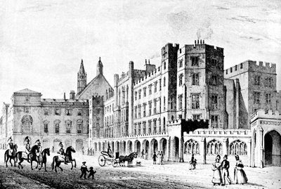 Sněmovna lordů a Dolní sněmovna, Westminster, počátek 19. století c1905 od Unbekannt