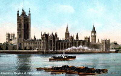 The Houses of Parliament, Westminster, Londýn, počátek 20. století od Unbekannt
