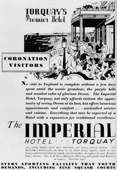 Hotel Imperial, Torquay, 1937 od Unbekannt