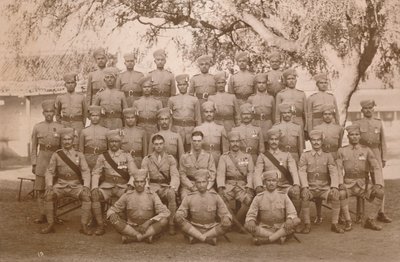 Indiánská četa prvního praporu, Královský vlastní královský West Kent Regiment. Poona, Indie, 1 od Unbekannt