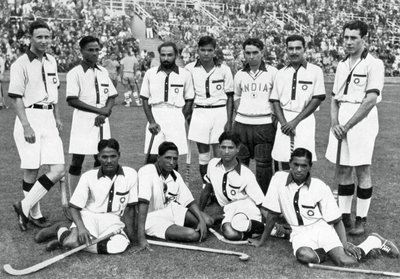Indický hokejový tým, vítězové zlaté medaile, olympijské hry v Berlíně, 1936 od Unbekannt