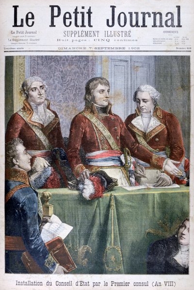 Instalace Státní rady prvním konzulem Napoleonem, 1799-1902 od Unbekannt