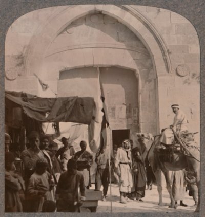 Jaffská brána se zavřela a ukazovala Needles Eye, Jerusalem, c1900 od Unbekannt