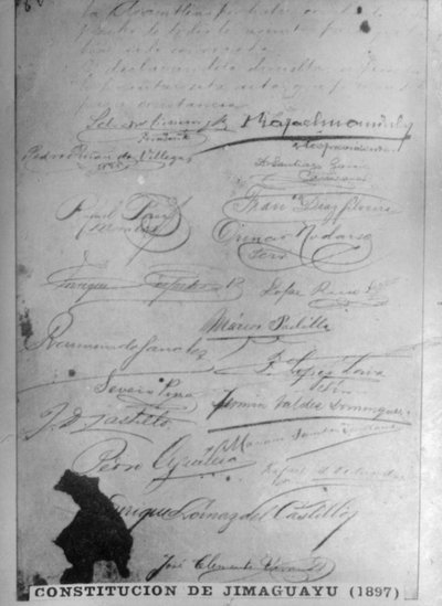 Ústava Jimaguayu, 1895, 20. léta 20. století od Unbekannt