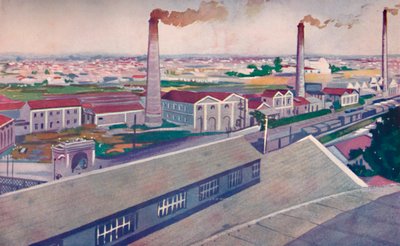 Jutové mlýny v Cia. National Jute Fabrics, 1914 od Unbekannt