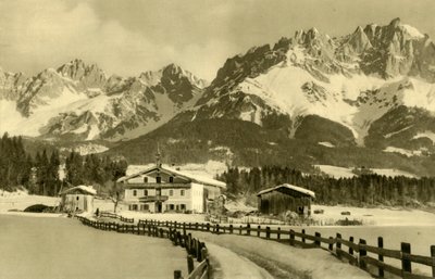 Kaiser Mountains, Oberndorf, Tyrolsko, Rakousko, c1935. od Unbekannt