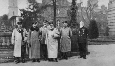 Král Bavorska na návštěvě velitelství císařské německé armády, 1917 od Unbekannt