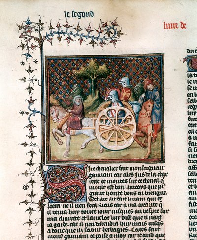 Rytíř vozu Sir Lancelot, 1344 od Unbekannt