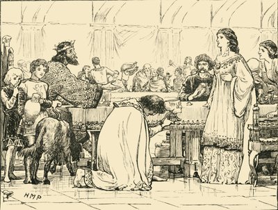 Poslední Alboinův banket, c570AD, 1890. od Unbekannt