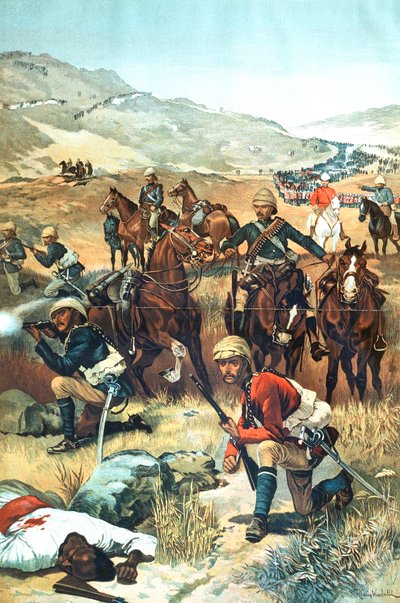 Poslední výstřel v Súdánu, 1885 od Unbekannt