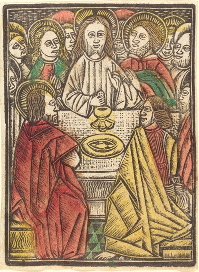 Poslední večeře, c. 1480. od Unbekannt