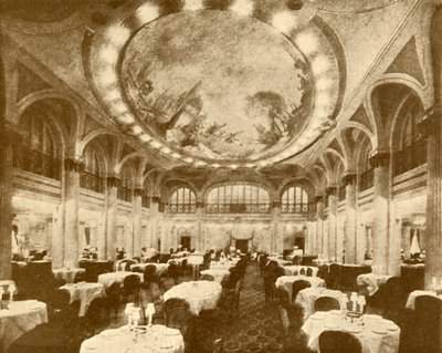 Bohatě vyzdobený hlavní jídelní salon Leviathana, c1930. od Unbekannt