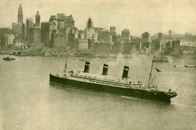 Leviatan v New Yorku, c1930. od Unbekannt