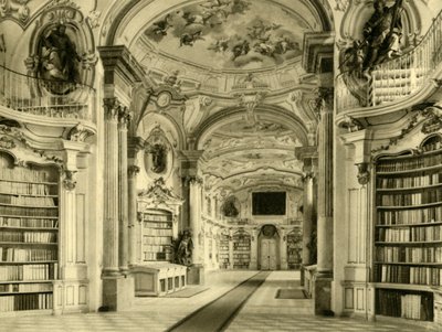 Knihovna, Admont Abbey, Rakousko, c1935. od Unbekannt