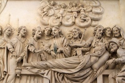 Život Panny Marie, Dům Panny Marie, Santa Casa, Replika Svaté chýše, Kostel Panny Marie Loretánské, Praha., Česká republika od Unbekannt