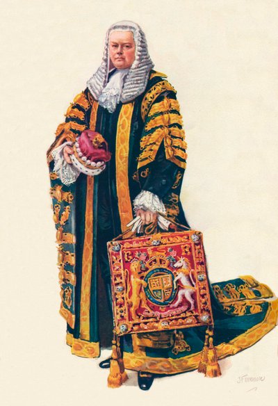Lord kancléř ve svém korunovačním rouchu, 1937 od Unbekannt