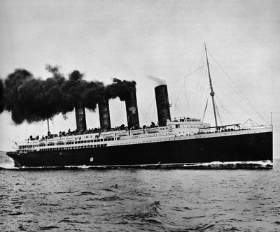 Lusitania v plné rychlosti, 1915 od Unbekannt