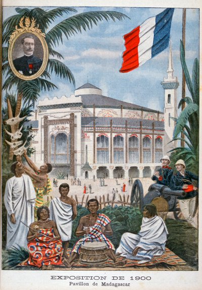 Madagaskarský pavilon na Světové výstavě v roce 1900, Paříž, 1900 od Unbekannt