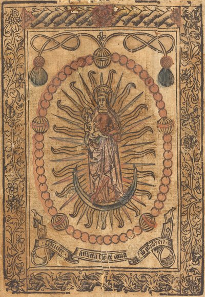Madona s dítětem v růženci, c. 1490. od Unbekannt