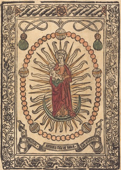 Madona s dítětem v růženci, c. 1490. od Unbekannt