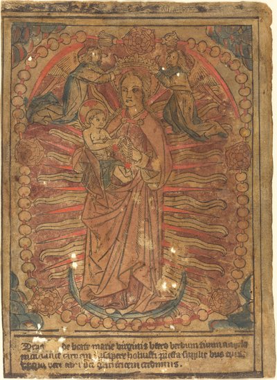 Madona s dítětem v růženci, c. 1490. od Unbekannt