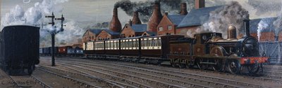Manchester Express poblíž Stoke-on-Trent od Unbekannt